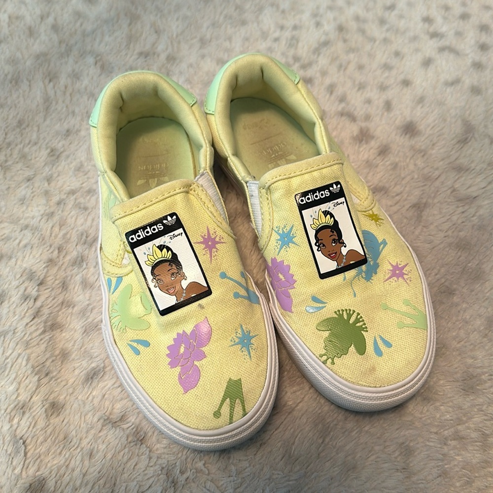 Adidas slip ons princess shoes